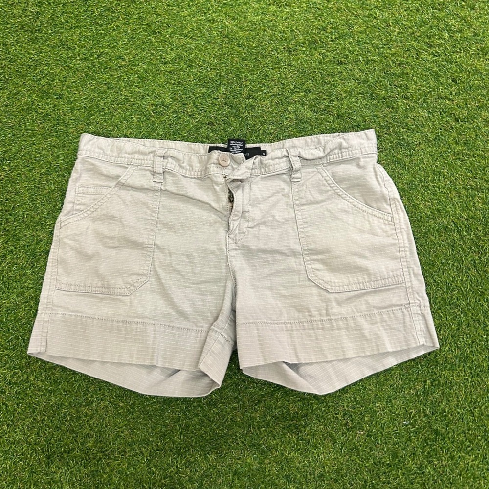 Calvin Klein Jeans Womens Size 6 Gray Ripstop Utility Shorts Casual Outdoor